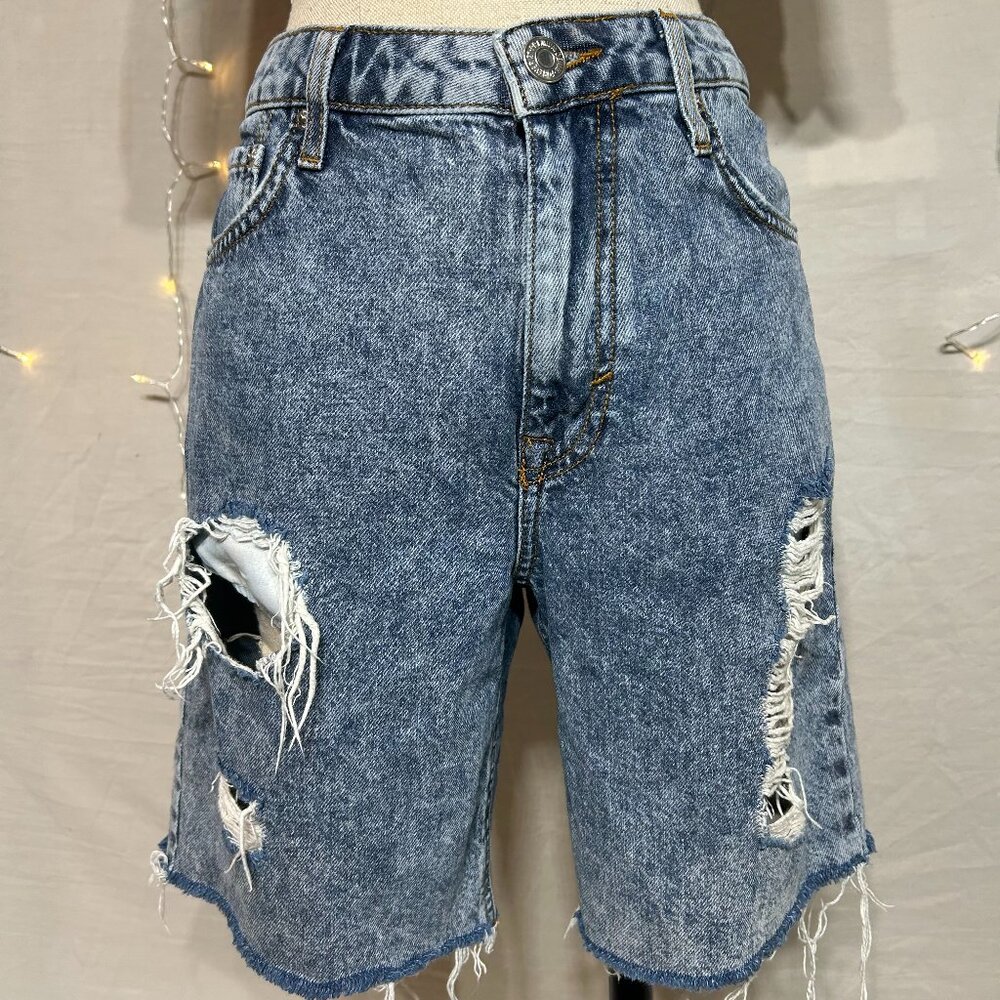 Size 31 Forever 21 High Rise Bermuda Slim Shorts